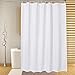 Amazon.com: Extra Long Fabric Shower Curtain Liner 96 inch Length, High ...