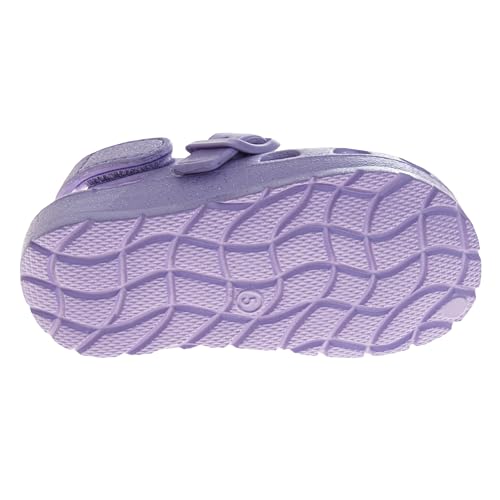 Josmo Kids Soft Glitter Clogs Girls Slides Slippers Indoor Outdoor Summer Beach Pool Sandals (Size 5-10 Toddler)3