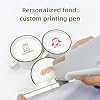 Handheld Food PrintPen, Food Printer,Food Mini Handheld Edible Printer,Wireless Food-Grade Coffee Latte Art Printer,Food Machine Print Pen in Bread Cake,Brown