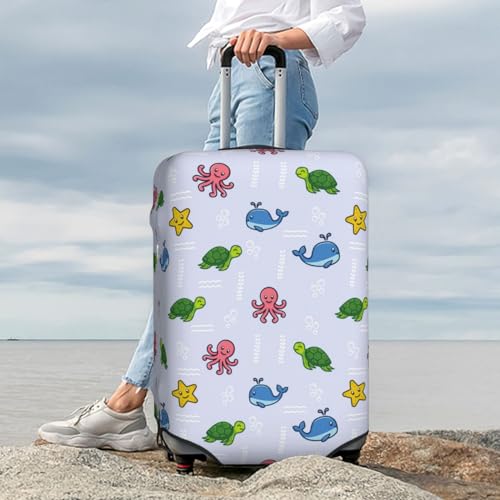 Travel Luggage Cover Protector - Sea Turtle Gift No.20070 Washable Suitcase Covers For 18-32 Inch Luggage 7