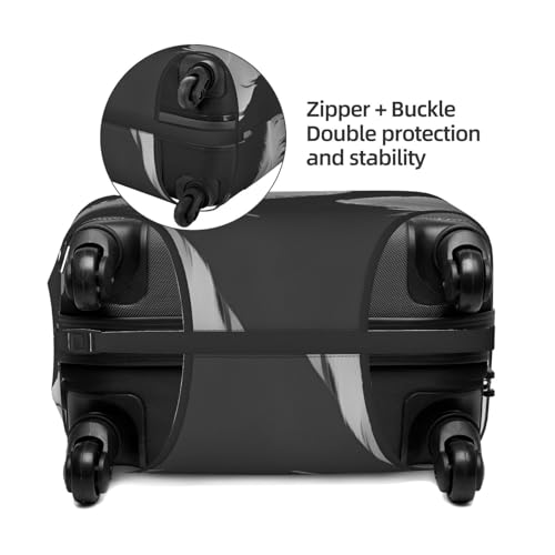 feather Print Fashionable Suitcase Cover Personalized Luggage Protector for Travel and Business4