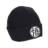 Dragon Ball Z Goku Symbol Embroidery On Acrylic Knit Standard Cuff Beanie