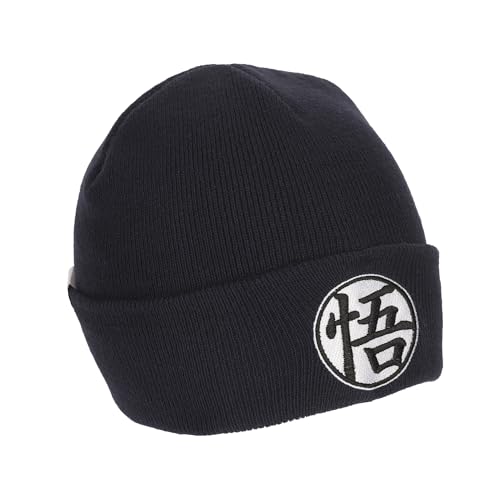 Dragon Ball Z Goku Symbol Embroidery On Acrylic Knit Standard Cuff Beanie