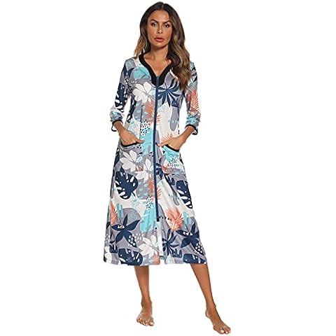 Verve Jelly Women's Zipper Robe with Pockets Cover