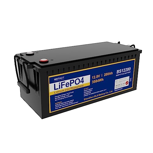 LiFePO4 12.8V 280Ah LiFePO4 Rechargeable Lithium Battery 280Ah 80...