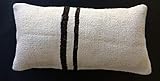 cojines kilim naranja  Funda de Cojín Kilim 25x50 cm Cáñamo Kilim Cojines Funda de Cojin Etnico Kilim Hecha a Mano Almohada Kelim A142
