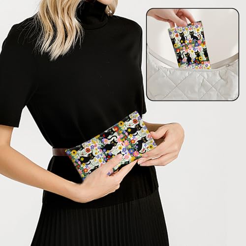 Image of 2 PCS Glasses Case Eyeglass Sunglasses Pouch Squeeze Portable Bag Soft Leather with Cleaning Cloth Women Men Girls