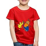 Spreadshirt Die Sendung Mit Der Maus Tanzt Mit Elefant Und Ente Kinder Premium T-Shirt, 122-128, Rot
