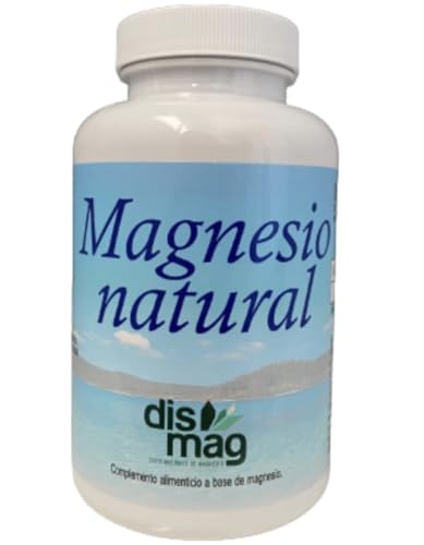 Magnesio en cápsulas. Magnesio natural en bote de 60 cápsulas vegetales biocompatibles y biodegradables. Vitaminas para el cansancio. Complejo vitamínico completo a base de Magnesio. Suplementos.