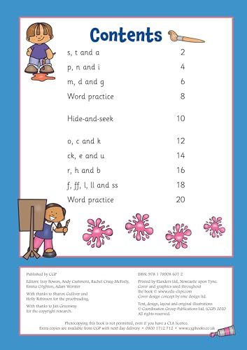 Phonics Activity Book for Ages 3-4 (Preschool)