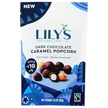 LILYS CHOCOLATE Dark Chocolate Caramel Popcorn, 3.5 OZ