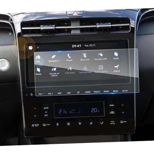 Évitez les rayures sur l'écran GPS Tucson NX4 2021 avec ce verre de protection