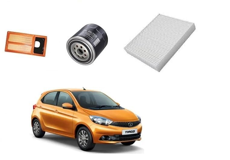 AutoClean Air Filter + Oil Filter + Cabin Filter Service Kit For Tiago Diesel (Combo of 3 Piece)-image-7