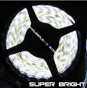 NovaBright 3528SMD White Super Bright Flexible LED Light Strip 16 Ft Reel Only