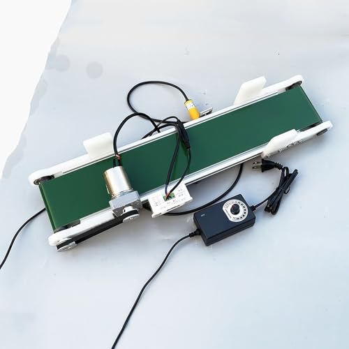 Cinta transportadora de escritorio con velocidad de 7,6 cm/s-1,8 cm/s y banda de 8 cm 7