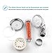 PRUGNA LED Shower Head with Hose and Shower Arm Bracket, High-Pressure Filter Handheld Shower for Repair Dry Skin and Hair Loss - Color Changes with Water Temperature