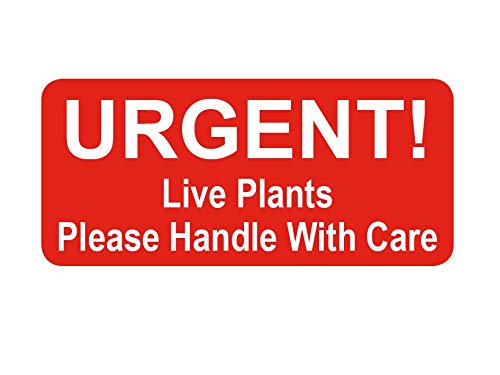 Urgent - Live Plants - Small Packing Sticky Labels/Stickers (10000 Labels on a Roll)