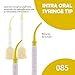 100 Pcs Dental Impression Mixing Tips by Vastmed | Yellow Intraoral Mixing Tips for Impressions