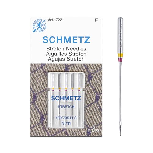 25 Schmetz Stretch Sewing Machine Needles 130/705H H-S Size 75/11