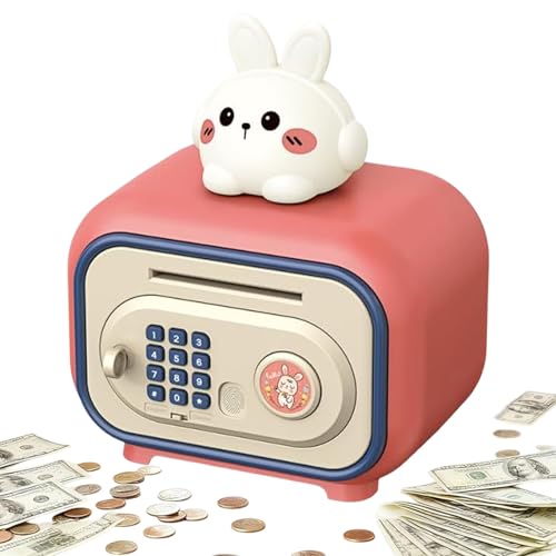 Hucha electrónica para niños, alcancía para niños, contraseña de huellas dactilares, para contar, edades de 3 a 12 años, para niños y niñas y adolescentes