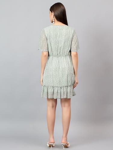 Robe multicolore chic KOTTY aux finitions soignées imprimé nature - 5