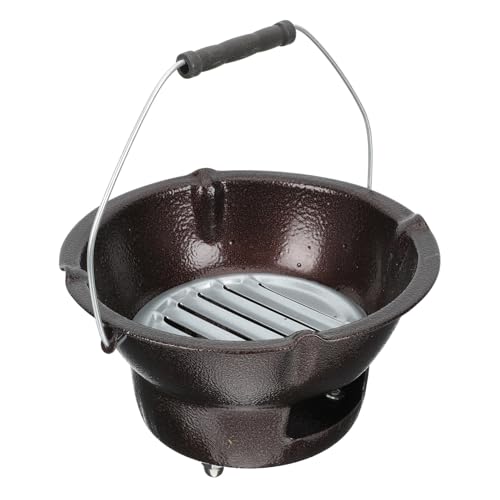 Poêle à charbon en fer pour barbecue de camping, cuisson extérieure - 2