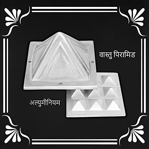 Image of Vastu Aluminium 2 Layer Pyramid | Size - 3 Inch | Energy Enhancer | Booster | Remedy for Home & Office | Direction;- North, NNE, NE | Pack of 1