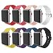 BMBEAR Compatible Apple Watch Band 42mm 38mm Soft Silicone Replacement iWatch Strap for Apple Watch Series 3 Series 2 Series 1
