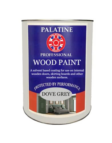 Palatine PaintsProtected By Performance Professional Interior Decorative SATIN Wood Paint - ideal for doors, skirtings and stairs, 26 Colours Available (2.5Litre, Magnolia)