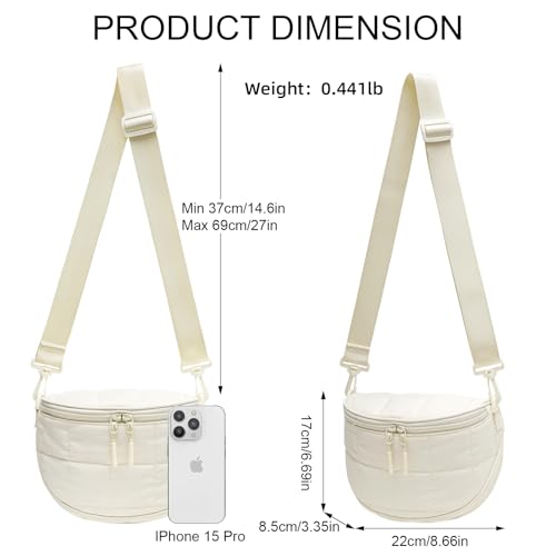 Image of KKXIU Crossbody Sling Bag for Women Trendy Fanny Pack Vegan Leather Chest Bag | Trendy