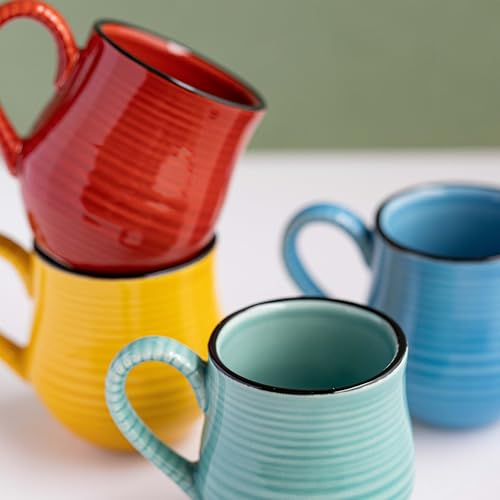 La Cafetière Mysa Brights Espresso Mugs, Set of 4, Ceramic, Azure (LCBRESPRESS4PC) - Image 7