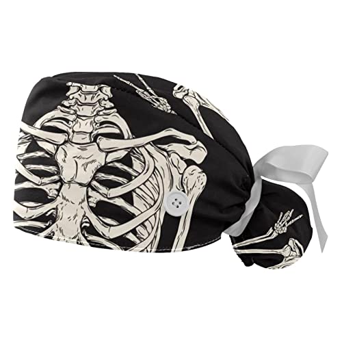 Casquettes de travail ajustables JDEZ premium motif tête de mort