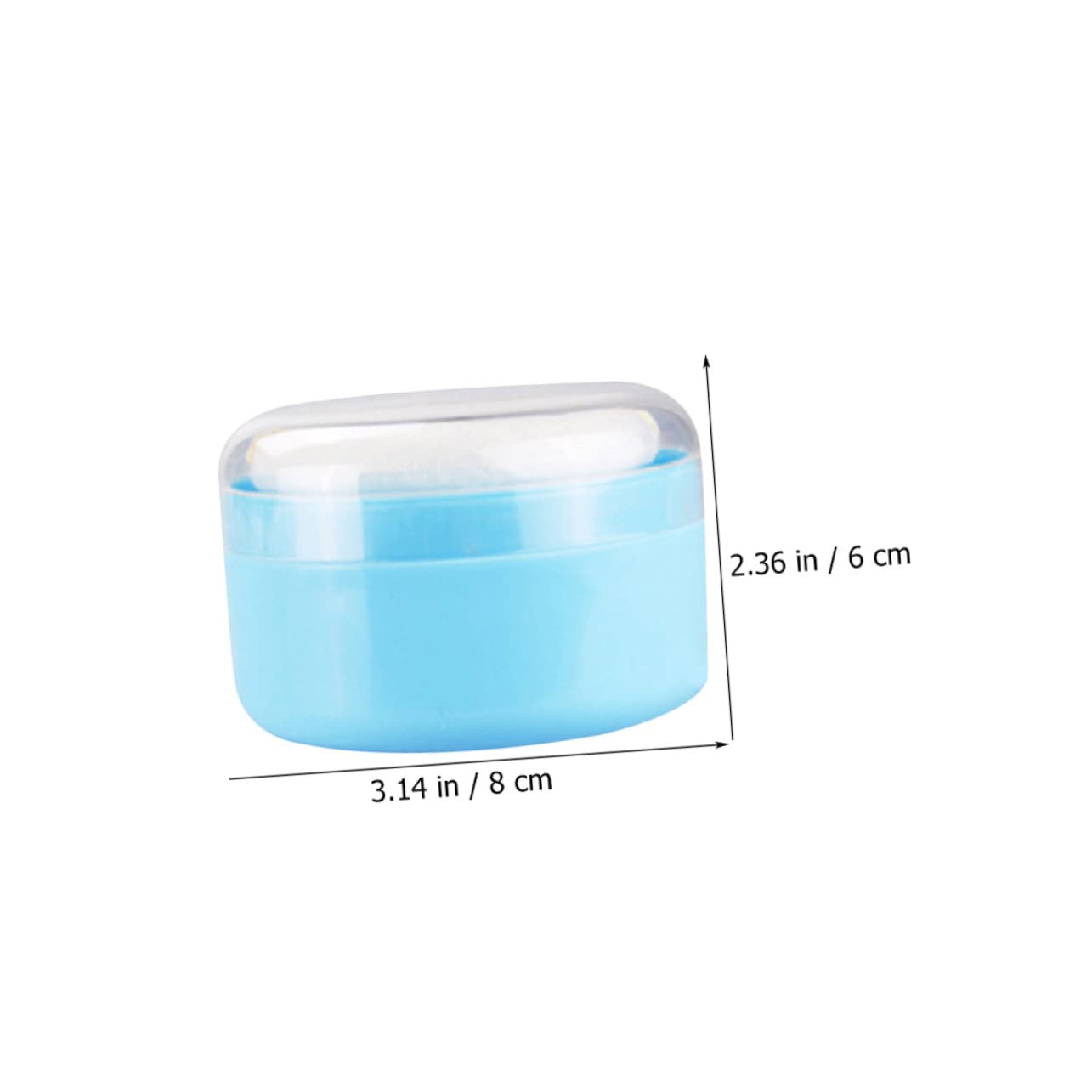 Healeved Cushion Foundation Case 4 Body Powder Puff Containers Talc- Baby Powder Puff Set