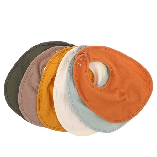 Bavoirs pour bébé et nourrisson : pack de 6 parfaits pour les repas et les poussées dentaires