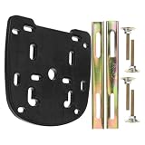 SHINYPASING Motorcycle Rear Luggage Rack with Thickened Tail Box Base Plate Fixed Screws and Pressure Strips Heavy Duty Electric Scooter Carrier for Secure Load Transport