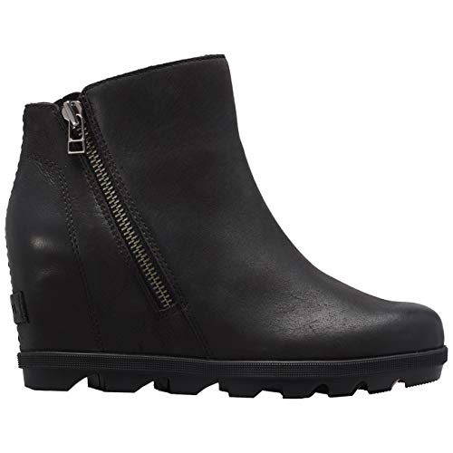 Sorel Women's Joan of Arctic Wedge II Zipper Fashion Boot - Black - Size 11