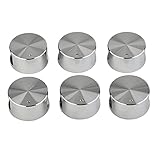 6pcs Interruttore Rotativo In Lega di Alluminio Manopola Rotonda Gas Maniglia Piano Cottura Accessori Da Cucina per Stufe Da Cucina Forni Stufe A Gas Forni Stufe Elet