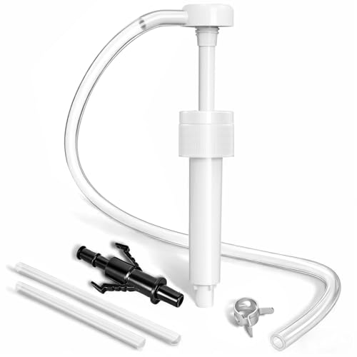 BIUIOY Fluid Pump for Standard Quart Bottles 8cc Per Stroke Premium Transmission Fluid Pump with 3rd Hand Adapter and Flexible Tube Transfer Gear Oil Transmission & Differential Fluid (28mm)