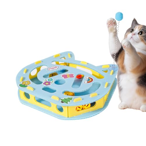 Jouet de réflexion pour chat : boîte labyrinthe interactive
