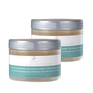 Set van 2 gember & zeezout lichaamspeeling