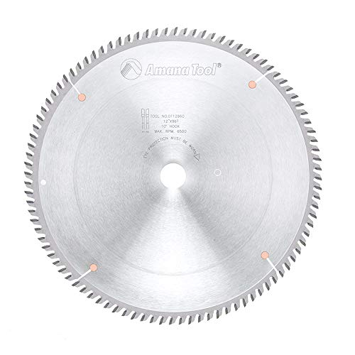 Amana Tool - DT12961 Carbide Tipped Sliding Table Saw 12" Dia x 96T Tcg, 10 Deg, 1 Inc