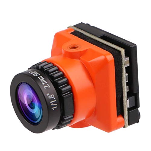 FPV Camera 1500TVL Mini Cam 2.1mm Lens FOV 135 Degree D-WDR PAL NTSC Switchable OSD for Racing Drone Orange