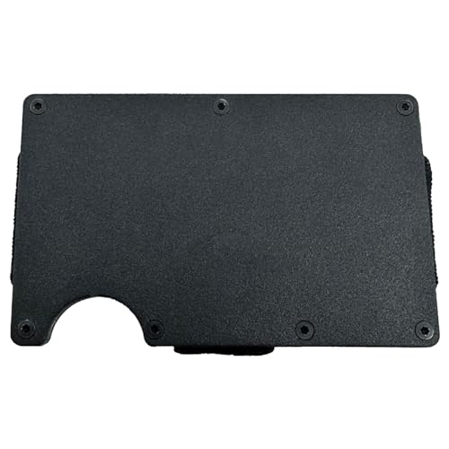 Front Pocket Slim RFID Blocking Minimalist Wallet For Men - Metal Wallet With Money Clip For Men (Black)3