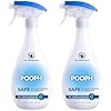 Pooph Pet Odor Eliminator, 32oz Spray, 2-Pack – Dismantles Odors on a Molecular Basis, Dogs, Cats, Freshener, Eliminator, Urine, Poop, Pee, Deodorizer, Natures, Puppy, Fresh, Clean, Furniture, Potty