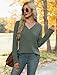 WIHOLL Fall Sweaters for Women Shirts Fashion 2025 Womens Long Sleeve Tops for Women Work Cute Business Casual Outfits Tunic Tops for Women Loose Fit Dressy Green