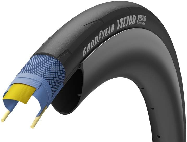 Goodyear Bike - Vector 4Seasons Tubeless Complete - Black - Bicycle Tire