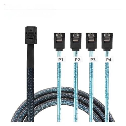 Cable Sata Splitter 6 Puertos 0.5m para Servidor miniatura 6