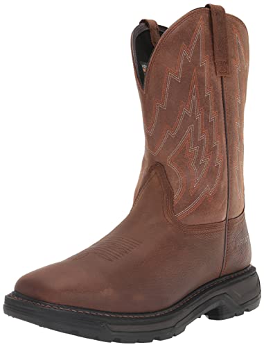 ARIAT BMVY9 Mens Big Rig Work Boot Rye Brown/Wicker 9 X-Wide