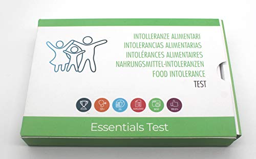 Essenziali Per Test Allergie - Kit Test Per Intolleranze Almentari - Noci, Glutine, Lattosio, Polline - Individua fino a 300 elementi - Include 1 Test