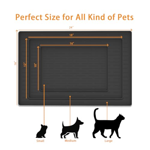 Ultibe Dog Food Mat, Silicone Dog Mat For Food And Water thumb #1